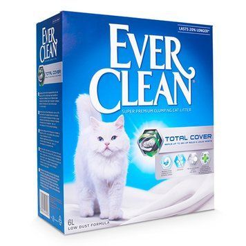 Ever Clean Total Cover Грудкуючий наповнювач для котячого туалету Повне Блокування з мікрогранулами, 6 л 123461 фото
