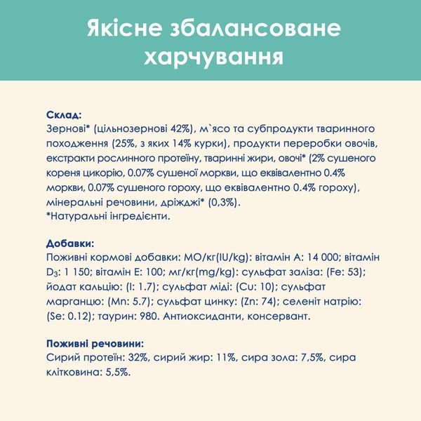 Сухий корм CAT CHOW Hairball для дорослих котів для зменшення утворення кульок шерсті у травному тракті, з куркою, 1,5 кг 5997204514486 фото
