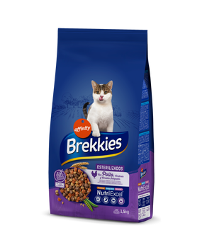 Brekkies Cat Sterilized для дорослих стерилізованих котів з куркою (1,5 кг) 8410650169804 фото