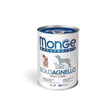 Монопротеїновий вологий корм Monge Dog Solo 100% для собак, з ягнятиною 70014151 фото
