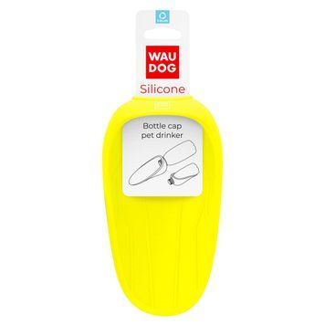 Поїлка-насадка на пляшку WAUDOG Silicone, 165х90 мм жовтий 50778 фото