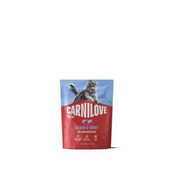 Корм сухий Carnilove Active Salmon & Turkey Large Breed для котів великих порід лосось та індичка 400 г 1111223471 фото