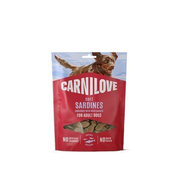 Ласощі Carnilove Soft Snack Sardines with Wild garlic для собак м'які сардини і дикий часник 200 г 1111223525 фото