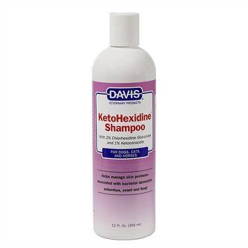 Davis KetoHexidine Shampoo ДЕВІС КЕТОГЕКСИДИН дерматокосметичний шампунь з 2% хлоргексидином та 1% кетоконазолом для собак і котів із захворюваннями шкіри