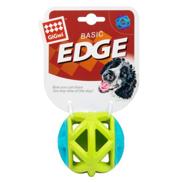 Іграшка для собак М'яч GiGwi Basic EDGE, салатовий, гума, 9 см 2349 фото