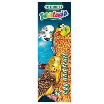 Колосок Fantasia для хвилястих папуг єкзот.фрукти/яйця ,90 гр (2 шт) 243.05 фото