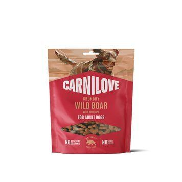 Ласощі Carnilove Crunchy Snack Wild Boar with Rosehips для собак хрусткі дикий кабан і шипшина 200 г 1111223553 фото