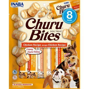 Ласощі INABA "Churu Bites" для собак, з куркою 8*12 гр EUD721 фото