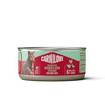 Корм вологий Carnilove Chicken, Duck & Pheasant для котів паштет курка, качка і фазан 100 г 1111223565 фото