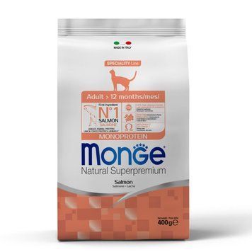 Сухий корм Monge Cat Adult для дорослих котів з Лососем 70005487 фото
