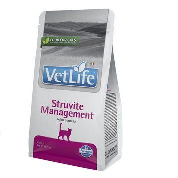 Сухий корм Farmina Vet Life Management Struvite для котів при рецидивах струвітних уролітів, 400 г 163592 фото