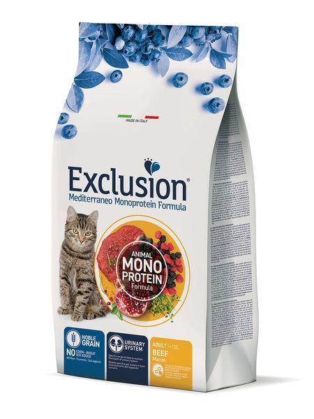 Exclusion Mediterraneo Monoprotein Formula Сухий корм з яловичиною для дорослих котів 05194 фото
