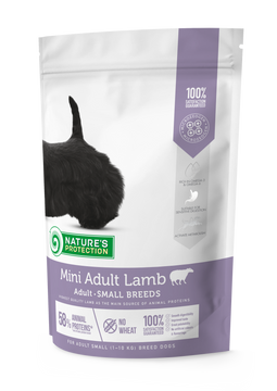 Nature's Protection Mini Adult Lamb Small Breeds Сухий корм для дорослих собак малих порід з ягням, 500 г NPS45733 фото