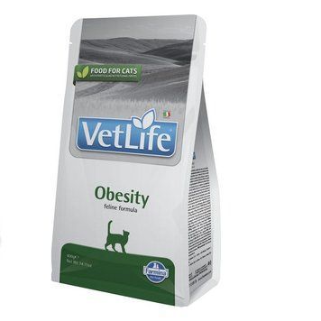 Сухий корм Farmina Vet Life Obesity для котів дієтичне харчування для зниження зайвої ваги, 400 г 163593 фото
