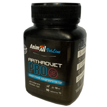 Хондропротектор AnimAll VetLine Arthrovet PRO для малих порід собак 90 табл 139877 фото