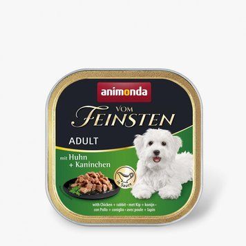 Вологий корм Animonda Vom Feinsten для дорослих собак, з куркою і кроликом, 150 г 4017721823098 фото