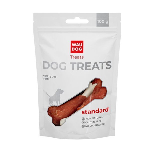 Ласощі для собак WAUDOG Treats "Качина гомілка", 100 г 4448 фото