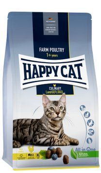 Сухий корм Happy Cat Culinary Land Gefl&uuml;gel для дорослих котів великих порід зі смаком птиці, 300 г 70568 фото