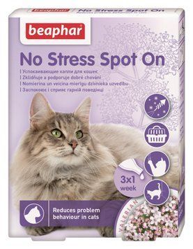 Beaphar No Stress Spot On &mdash; заспокійливі краплі від стресу для котів BAR13913 фото