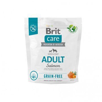 Сухий корм Brit Care Dog Grain-free Adult для собак малих і середніх порід, беззерновий з лососем, 1 кг 8595602558858 фото