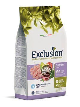 Exclusion Mediterraneo Monoprotein Formula Сухий корм з куркою для дорослих собак дрібних порід з надмірною вагою, зниженою активністю, схильних до ожиріння чи стерилізованих 05167 фото