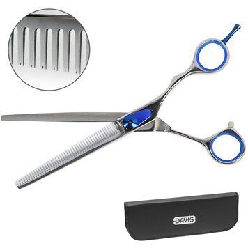 Davis Extreme Edge BLUE Thinning ДЕВІС ЕКСТРІМ ЕДЖ філірувальні ножиці для стрижки собак S.EB7THI фото
