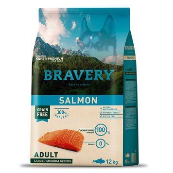 Сухий корм для собак cередніх та великих порід BRAVERY Salmon Large/Medium Adult з лососем 04PE012000.0015.0036 фото