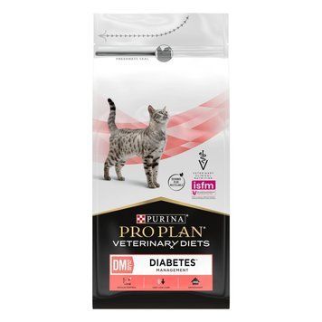 Сухий дієтичний корм PRO PLAN VETERINARY DIETS DM ST/OX Diabetes Managment для дорослих котів для регулювання надходження глюкози (цукровий діабет), 1,5 кг 7613035159822 фото
