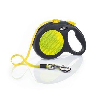 Повідець-рулетка New Neon стрічка L (5 м; до 50 кг) (жовтий) CL31T5.251.S NEOGE фото