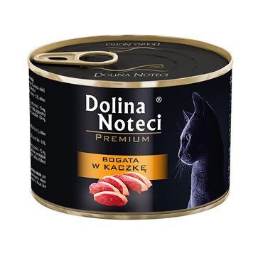 Консерва Dolina Noteci Premium для котів, м'ясні шматочки в соусі з качкою 185г DN 185 (794) фото