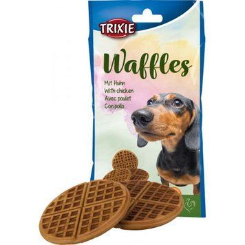 Ласощі Trixie Waffles для собак, з куркою 7 см, 100 г TX-31628 фото