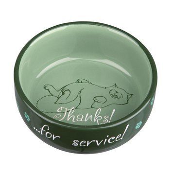 Миска Trixie Thanks for Service для котів, керамічна, 11 см, 300 мл TX-24793 фото