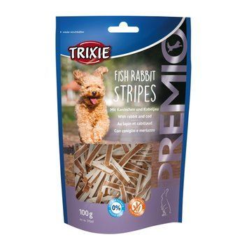 Ласощі Trixie Premio Fish Rabbit Stripes для собак, з рибою та кроликом, 100 г TX-31547 фото