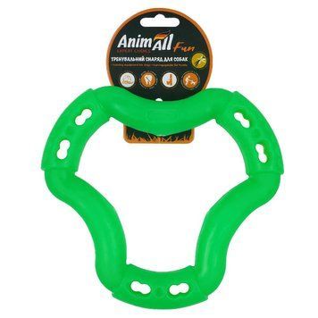 Іграшка AnimAll Fun кільце 6 сторін для собак, зелене, 20 см 111364 фото