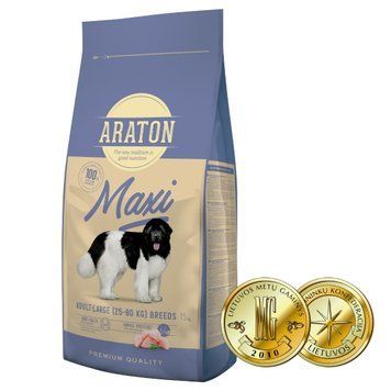 Повноцінний сухий корм для дорослих собак великих порід ARATON MAXI Adult 15кг ART45633 фото