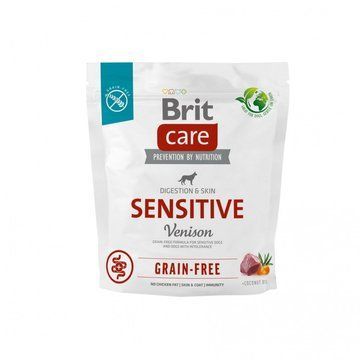 Сухий корм Brit Care Dog Grain-free Sensitive для собак з чутливим травленням, беззерновий з олениною, 1 кг 8595602559152 фото