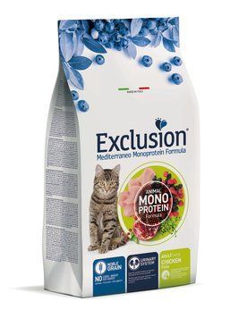 Exclusion Mediterraneo Monoprotein Formula Сухий корм з куркою для дорослих котів 05545 фото