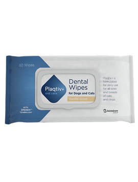 Серветки для догляду за зубами котів та собак Plaqtiv+ Wipes Vanille 8885 фото