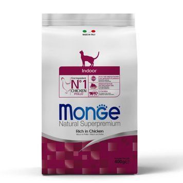 Сухий корм Monge Cat Indoor для домашніх котів з Куркою 70005104 фото