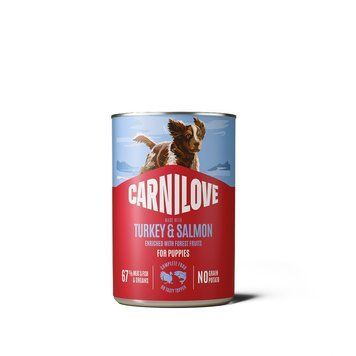 Корм вологий Carnilove Salmon & Turkey для цуценят паштет лосось та індичка 400 г 1111223558 фото
