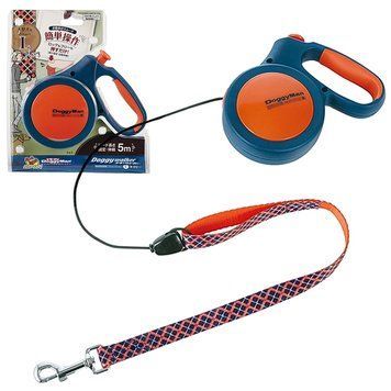DoggyMan Retractable Lead Trad Style L ДОГГІМЕН ДОГГІ ВОЛКЕР повідець рулетка для собак до 30кг, трос 5м 92627 фото