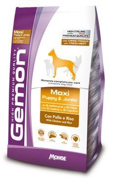 GEMON DOG Maxi Puppy & Junior курка з рисом 3 кг 70386029 фото