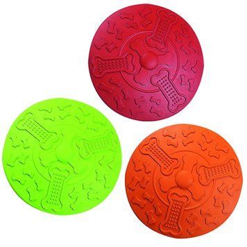 Flamingo Frisbee ФЛАМІНГО ФРІСБІ інтерактивна гумова іграшка для собак 507722 фото