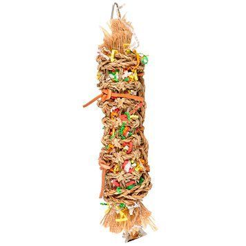 Flamingo Papyr Parakeet Toy Tube ФЛАМІНГО ТУБУС іграшка з дзвіночком для папуг 110084 фото