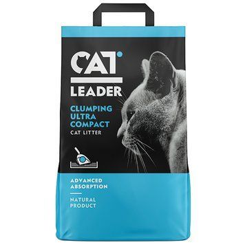 Cat Leader Clumping КЭТ ЛИДЕР УЛЬТРАКОМПАКТ ультрагрудкувальний наповнювач у котячий туалет 801380 фото