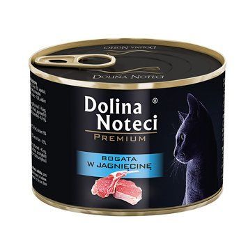 Консерва Dolina Noteci Premium для котів, м'ясні шматочки в соусі з ягнятиною 185г DN 185 (800) фото
