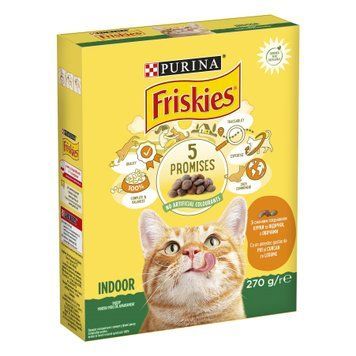 Сухий корм FRISKIES Indoor для дорослих Що живуть у приміщенні з куркою та індичкою, з овочами 270г 7613035351820 фото