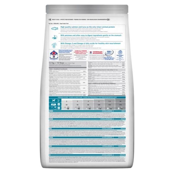 Hill&rsquo;s SCIENCE PLAN Adult Hypoallergenic Small&Mini Сухий беззерновий корм для дорослих собак малих і мініатюрних порід із чутливістю до певних компонентів їжі, з лососем, 1,5кг 607840 фото