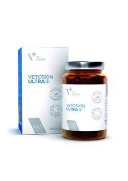 Vet Expert VetoSkin Ultra Нутрицевтична добавка для комплексної підтримки і регенерації шкіри і шерсті у котів і собак, 60 капс. 211230 фото