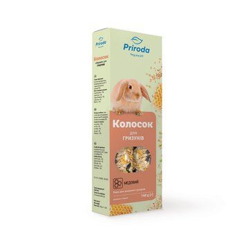 Колосок Природа Медовий для гризунів, 140 г 4820157400500 фото